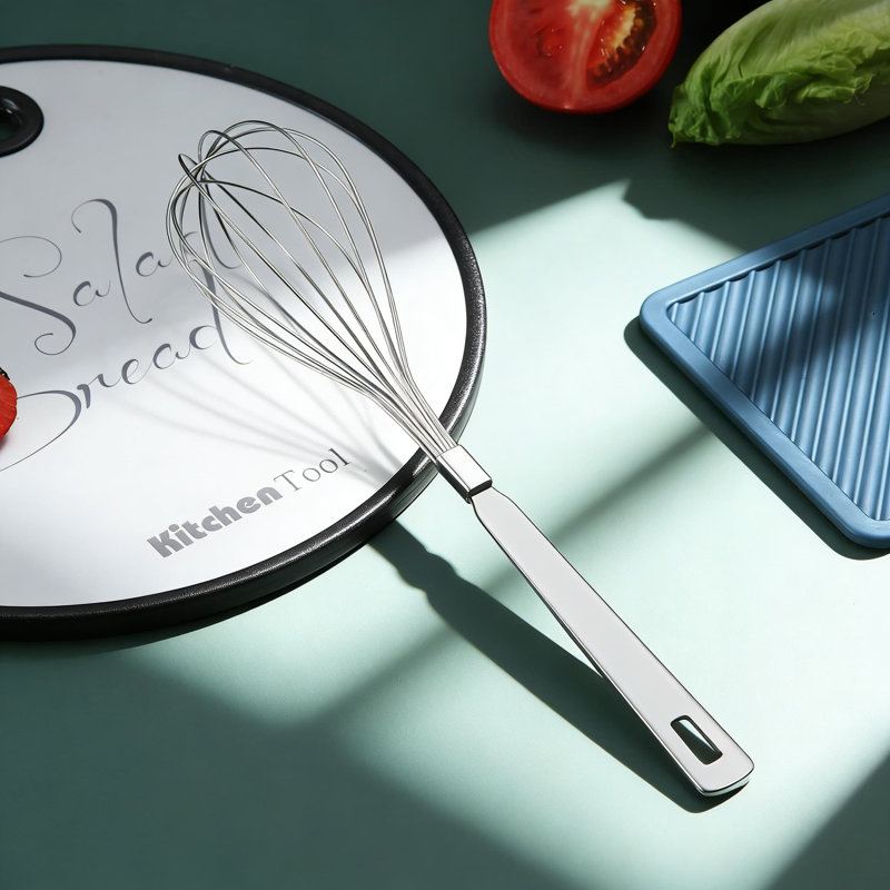 Ensemble de fouets professionnels en acier inoxydable pour cuisiner, cuire, mélanger et fouetter | Fouet de cuisine résistant au lave-vaisselle, résistant et résistant à la rouille