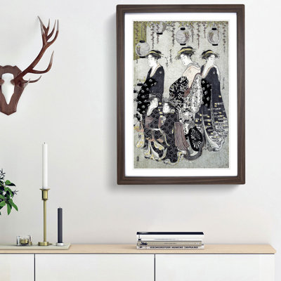 Karakoto of Chojiya on Parade by Chobunsai Eishi - Picture Frame Art Print