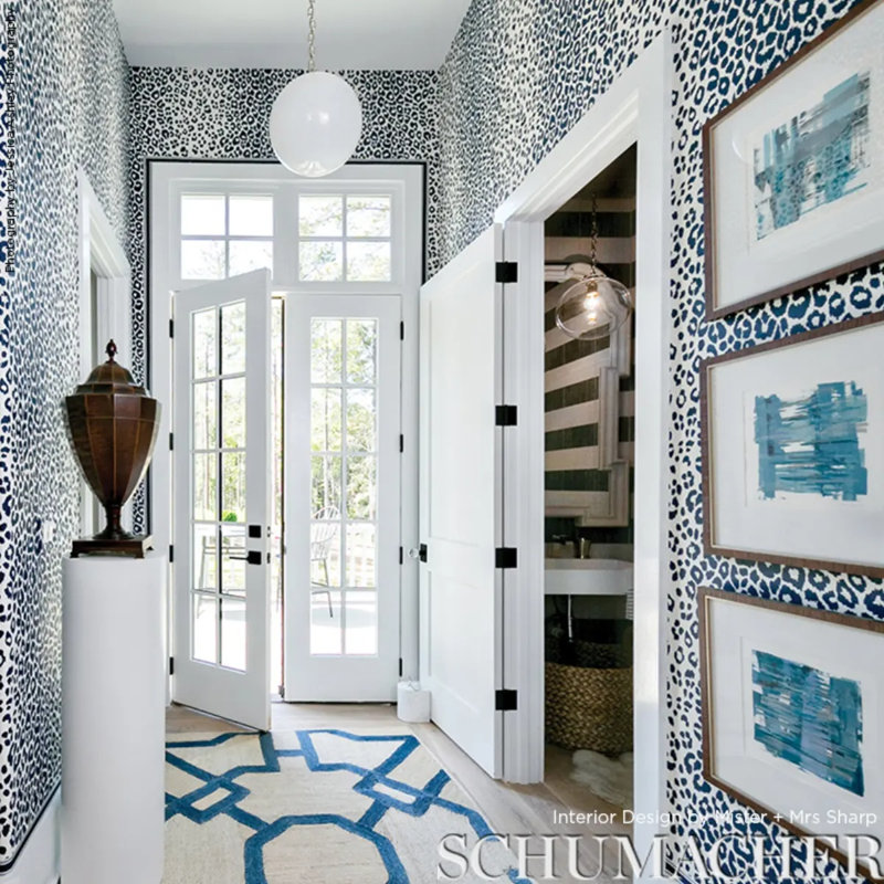 Iconic Leopard Wallpaper, Ink