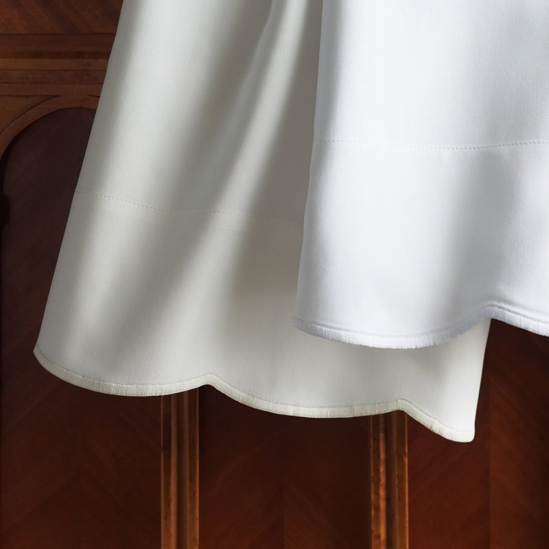 Oxford Cotton Blend Coverlet, Twin Coverlet, Ivory