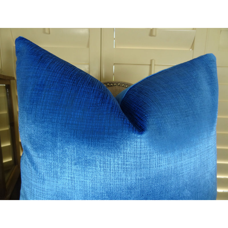Lumiere Azure Reversible Throw Pillow, 24" x 24"
