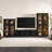 Modern 32" Low Profile Framed Door Modular Accent Cabinet-969817398-970952727