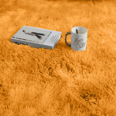Aionna Soft Fluffy Living Room/Bedroom Shaggy Area Rugs