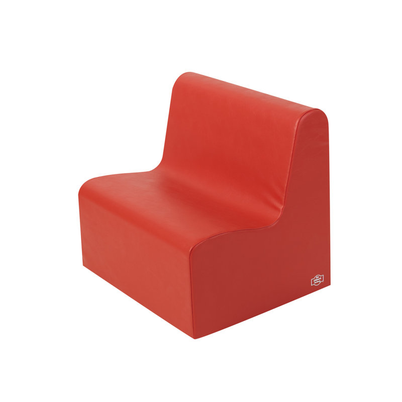 Causeuse Primaire , H 20 po x l 24 po x P 18 po, Rouge