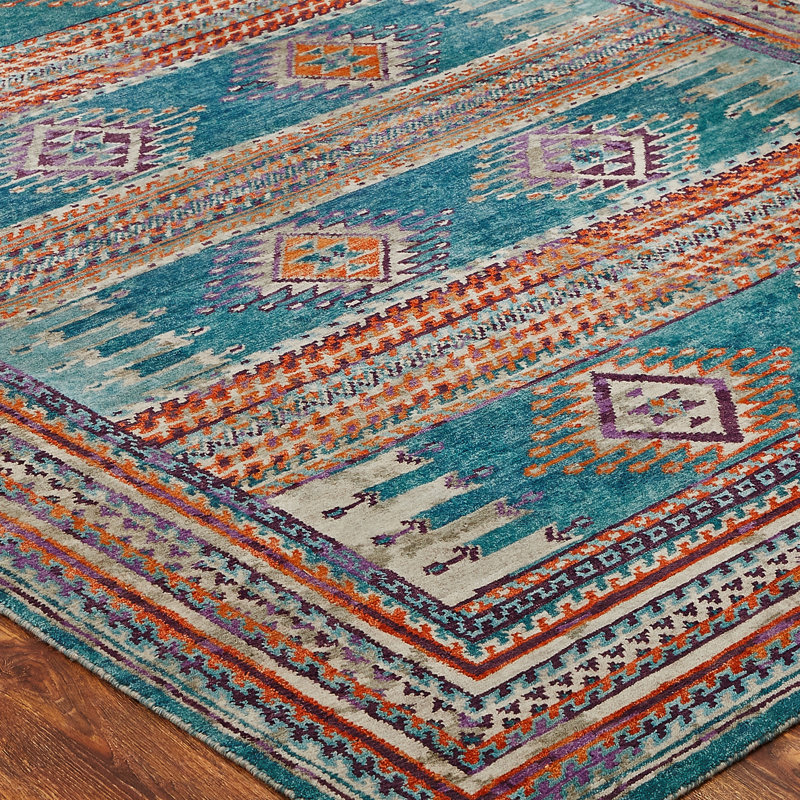 Mesa Mirage Hand Knotted Area Rug, Rectangle 10' x 14'