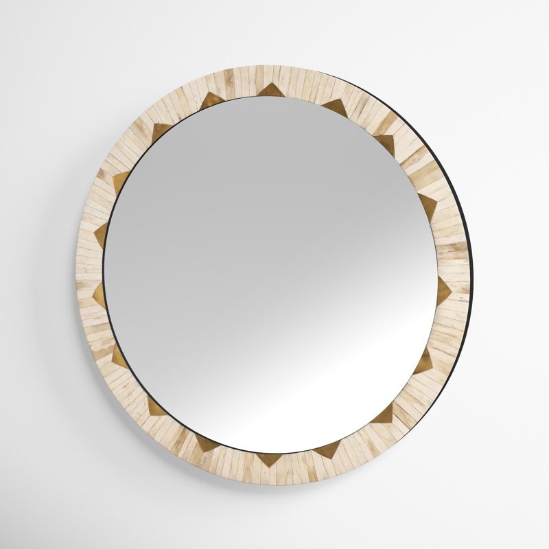 Mardi Bone Convex Wall Mirror