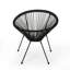 Chaise Anson (ensemble de 2) - Noir-131635709