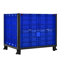 Rangement pliable en vrac, capacité de 600 lb, bleu, empilez 4 hauteurs, 38,76 po de profondeur et 33,11 po de hauteur