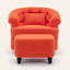 Ensemble de fauteuil pivotant avec repose-pieds-1243098536