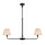 Lila 2 Light Linear Pendant with 16cm shade-2020377479-2020377477-2020377473