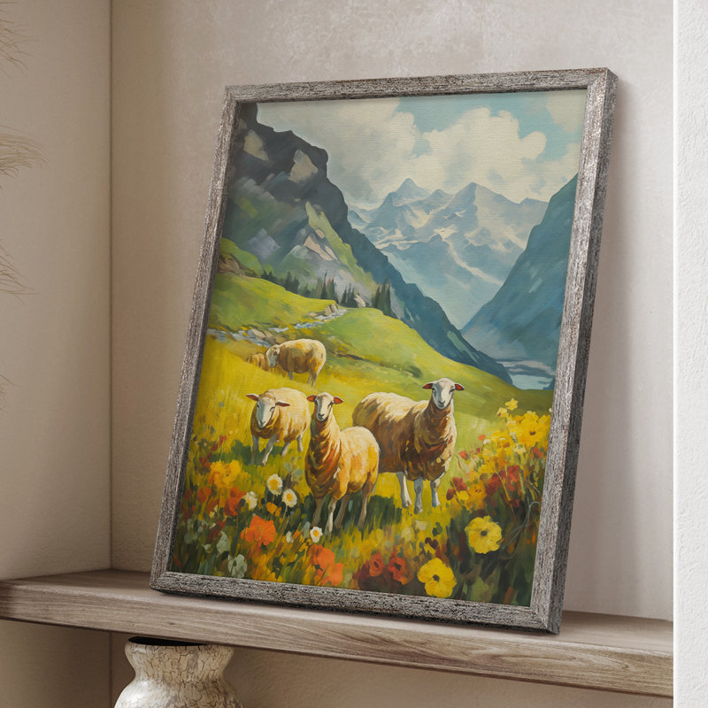 ANIMALS Series CECXVI, reproduction encadrée - bois massif, H 30 po x l 24 po