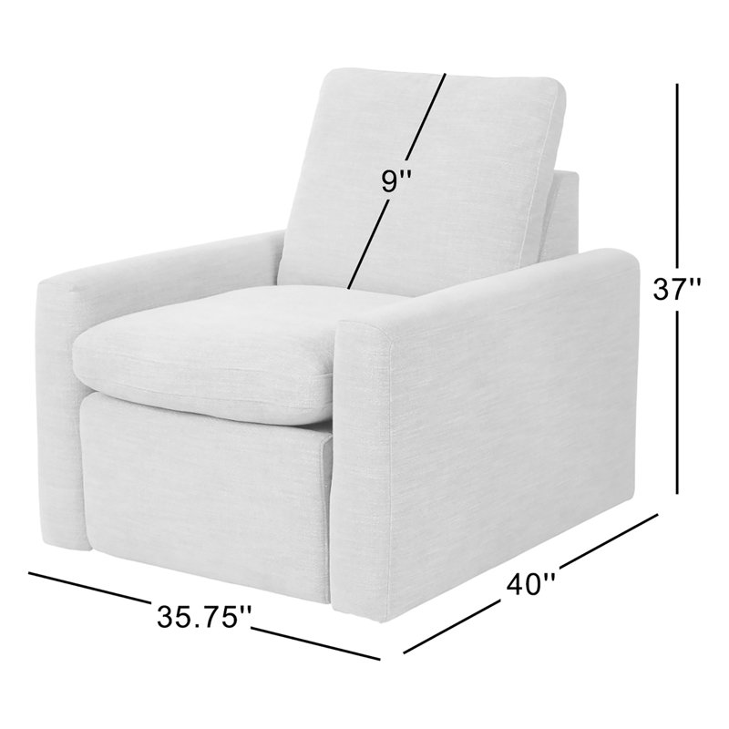 Tillery Recliner, Laken Stone, Polyester Blend