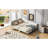 Upholstered Daybed With Armrest - Strong Wood Construction, Cozy Sleeping Area Modern Headboard And Fabric, Stylish Appeal-1910562-1910561