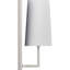 Applique murale à bras 1 lumière nickel brossé avec abat-jour empire en tissu-422461439
