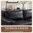 Modern Luxury L-Shaped Sectional Sofa Couch, Breathable PU Leather Upholstered Couch with Convertible Ottoman Chaise for Living Room-1490392972-1490392975