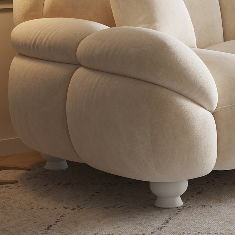 Ensemble de salon en polyester 3 pièces beige