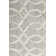 Berlin Cowhide Geometric Area Rug in Silver