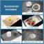 Évier de cuisine moderne fait à la main à simple cuve avec design encastré multifonctionnel et accessoires, acier inoxydable noir