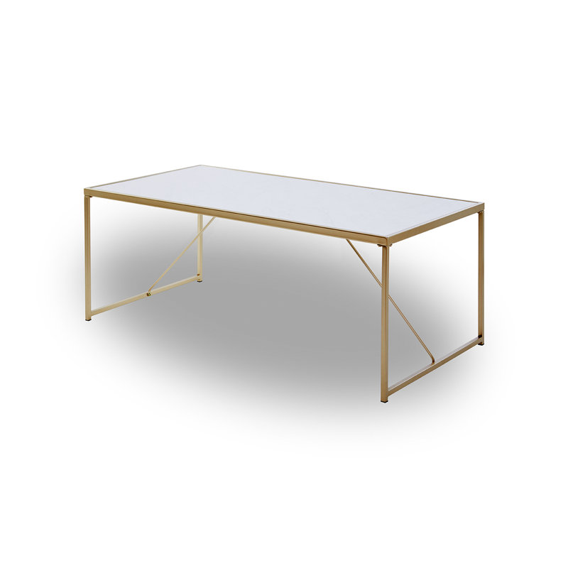 Shartlesville Four Leg Coffee Table, Gold