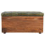 Banc de rangement en amande rôtie