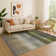Premium Machine Washable Hooley AMF1735 Squares Rug