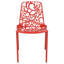 Chaises de salle à manger d'extérieur en aluminium Rabia, chaise d'appoint à découpes florales modernes pour patio, jardin et balcon, meubles de salle à manger empilables en métal, résistant à la rouille et aux rayons UV, entièrement assemblé-46848445-89633896