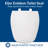 BEMIS 1240200 Eljer Emblem Plastic Toilet Seat, ROUND, White