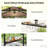 Ventilated Barbecue Gazebo Shelter,Outdoor Grill Gazebo,With Side Awning,Side Shelves And Hooks-123312063