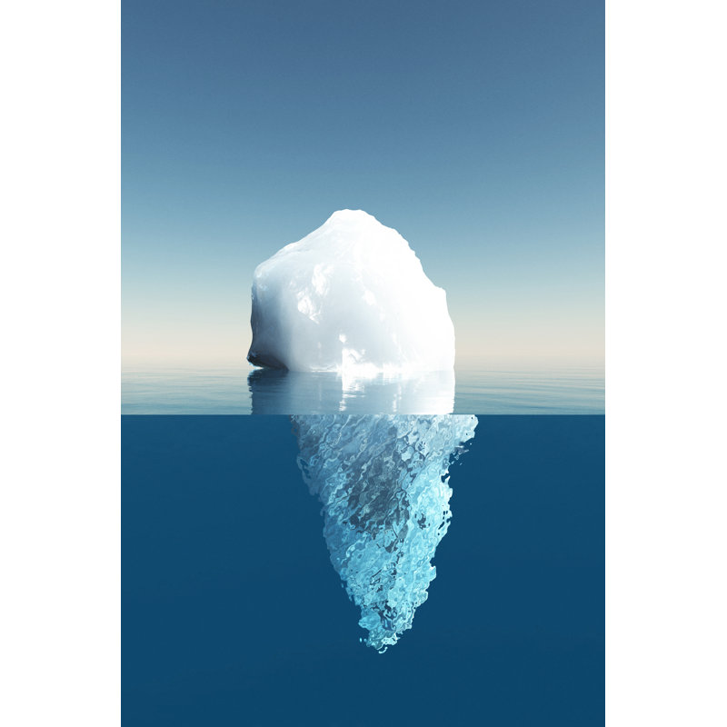 Tip Of An Iceberg by Luismmolina - Wrapped Canvas Print, 122cm H x 81cm W x 3.8cm D