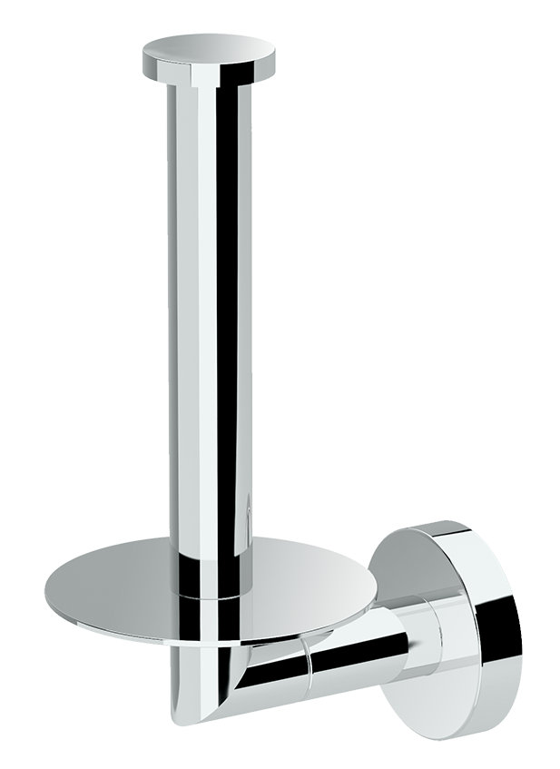 Glam Wall Mount Toilet Paper Storage Holder | Single Toilet Tissue Roll Holder Gatco 