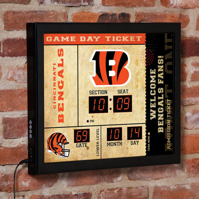 Horloge murale Cincinnati Bengals
