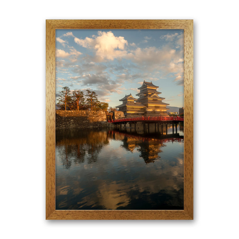 Encircled 1 Piece Wall Art on Canvas, 46cm H x 34cm W x 3cm D, Brown Framed