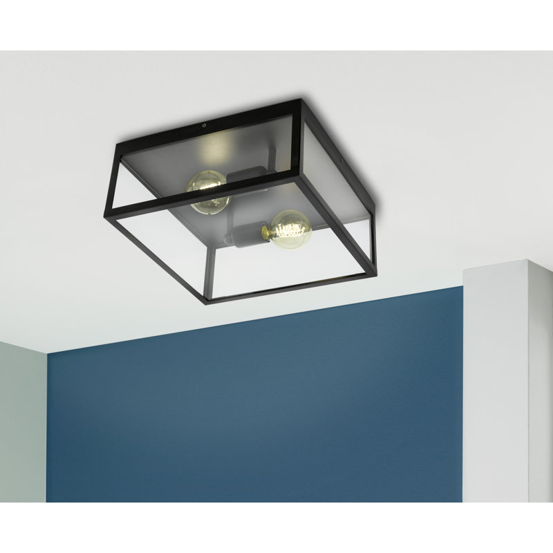 Burns Glass Flush Mount