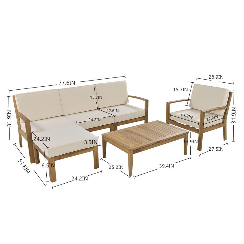 Ensemble de canapé modulaire de patio