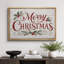 «Merry Christmas Holiday», art d'entrée, impression sur toile encadrée, impression sur toile-132863622-132863623