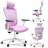 Heavy Duty Ergonomic Desk Office Chair, High Back Home Computer Chair With Adjustable Swivel 3D Armrests For Comfort Lumbar Supports Up To 400Lbs-656242097-656242098
