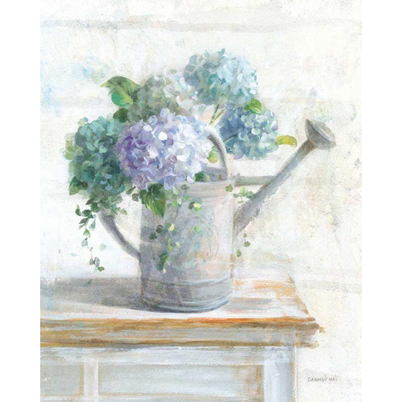 Art Direct Nai, Danhui, reproduction d'art sur toile tendue: Morning Hydrangeas II, H 24 po x l 20 po