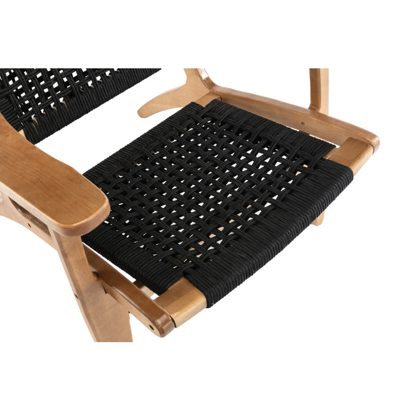 Mishka 28" W Armchair, Natural, Black