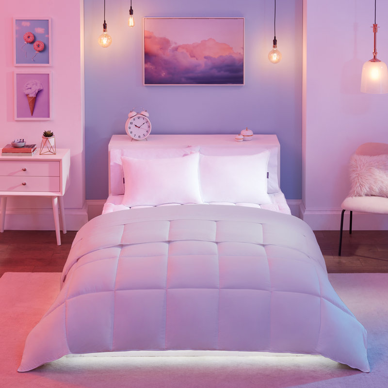Twin Light Grey Down Alternative Bedspread