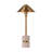 Shrihan Utilaire Minimalist Table Lamp Gold Cone Metal Shade Alabaster Stone Table Lamp