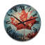 Horloge murale en bois massif Minja-1344966930