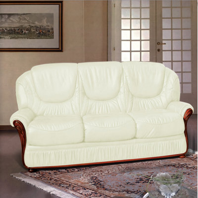 Kinzer Faux Leather Sofa
