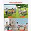 Couche de maille pliante en aluminium pour table de camping