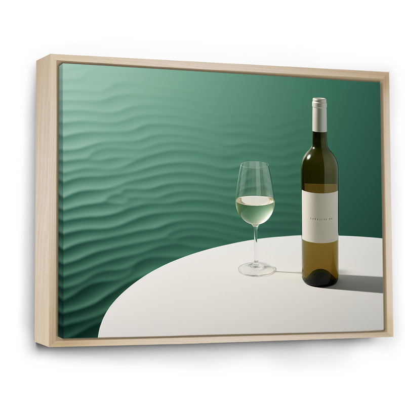 Chablis Charm I sur impression sur toile, Cadre naturel flottant, H 12 po x l 20 po x P 1 po