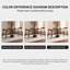Ensemble de table de salle à manger et de chaises 35,43 po en bois massif brun-266647160