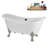 59" Streamline Clawfoot Tub,Tray,Drain, Clawfeet-101628973-102220281