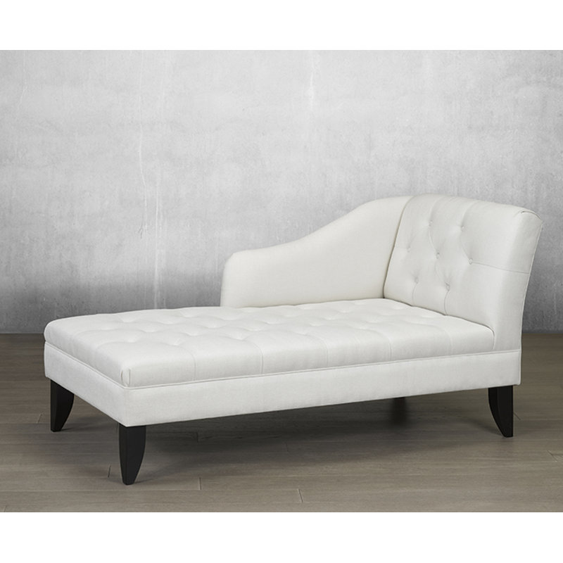 Méridienne Galion, Cuir reconstitué blanc, Orienté à droite (vu de face)