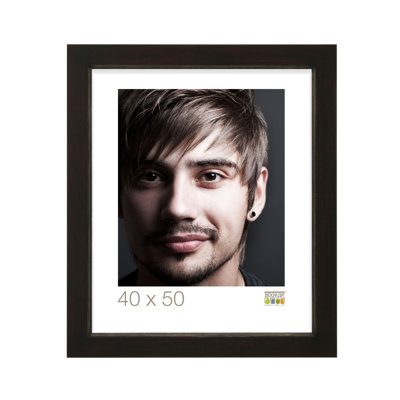 Encinal Black Wood Bevelled Picture Frame