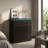 Astorga 32" Nightstand with 16-Color LED Lighting, High Gloss Finish-1404100126