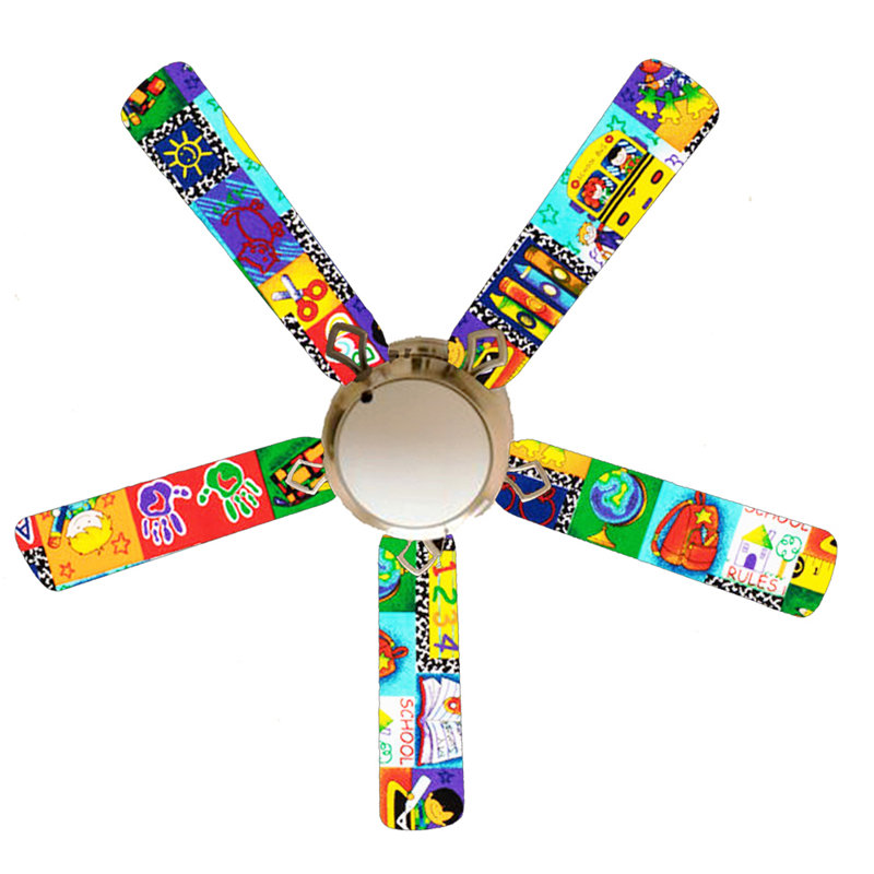 Ventilateur de plafond encastré à 5 pales de 52 po avec chaîne de traction et ensemble d'éclairage inclus